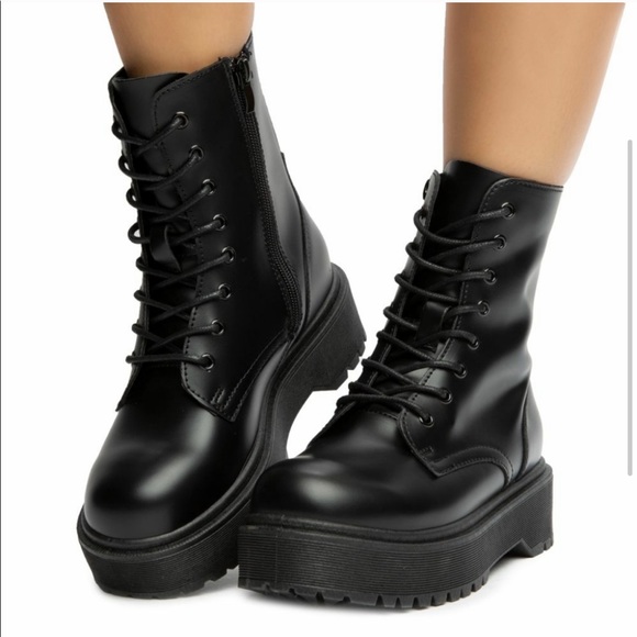 kenzo combat boots